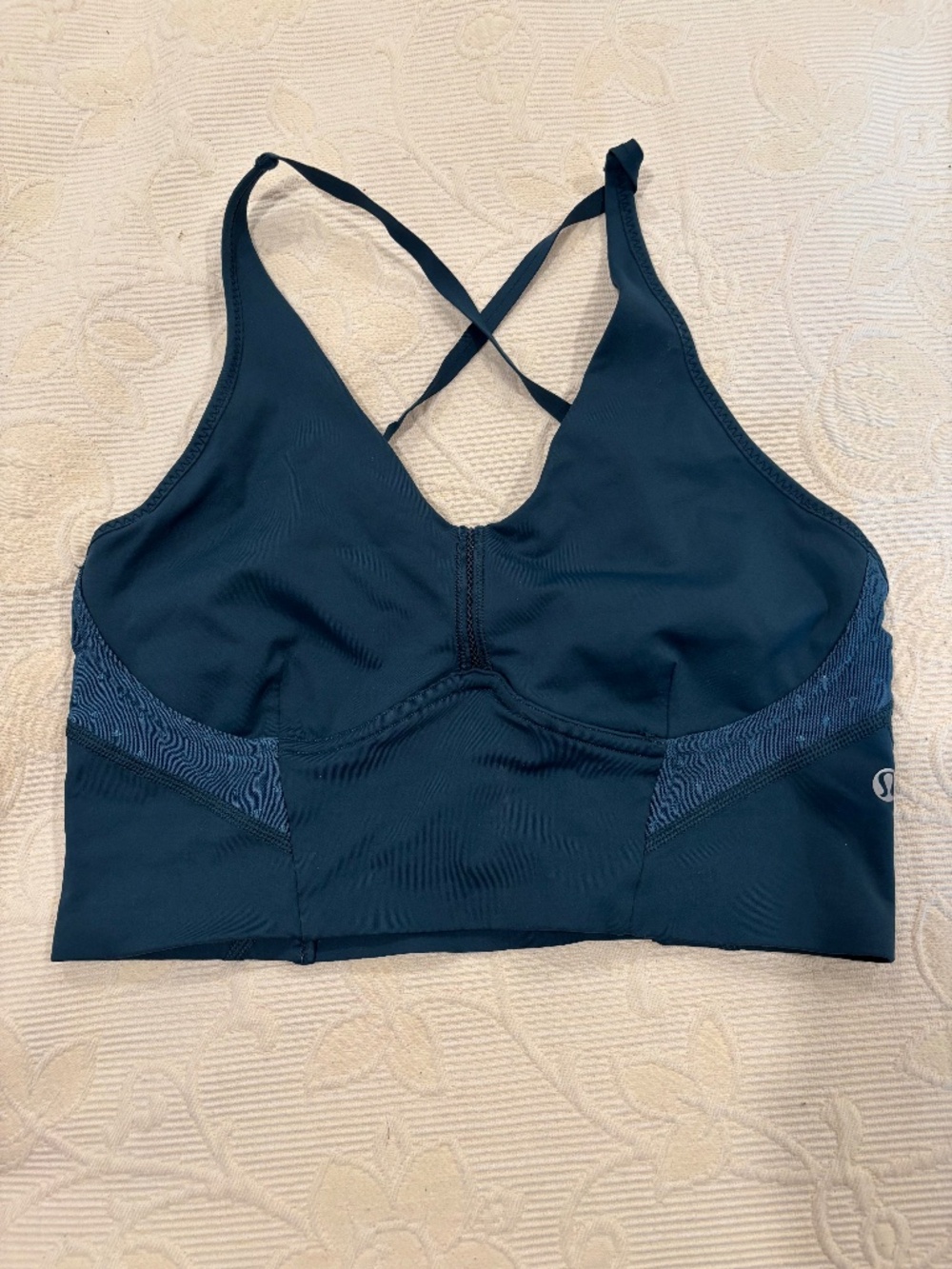 Lululemon Bonded Longline Bra Alberta Lake Teal Size S